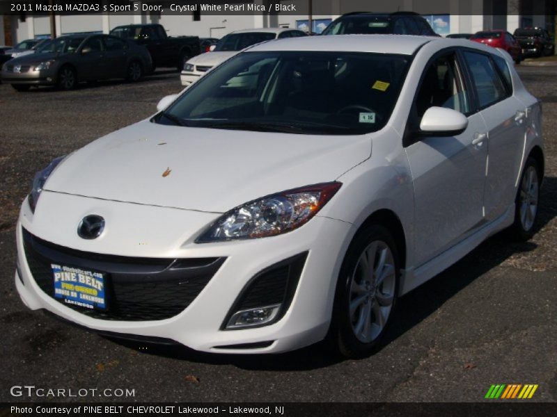 Crystal White Pearl Mica / Black 2011 Mazda MAZDA3 s Sport 5 Door