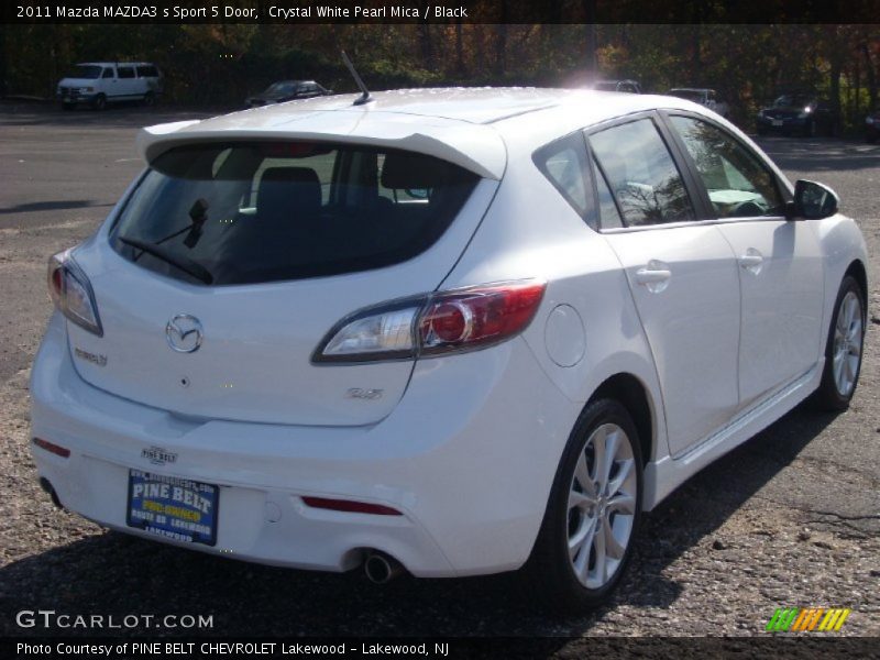 Crystal White Pearl Mica / Black 2011 Mazda MAZDA3 s Sport 5 Door