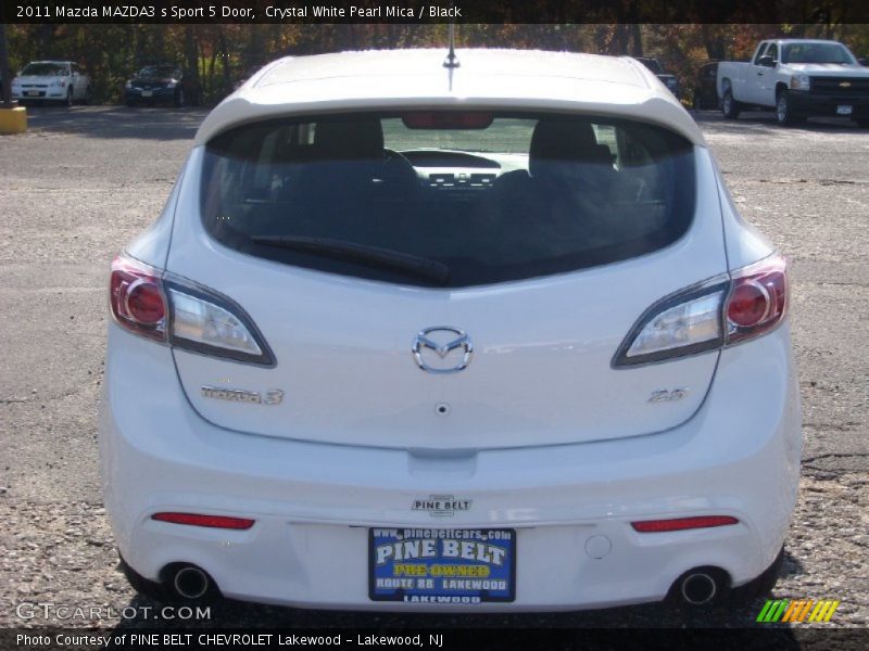 Crystal White Pearl Mica / Black 2011 Mazda MAZDA3 s Sport 5 Door