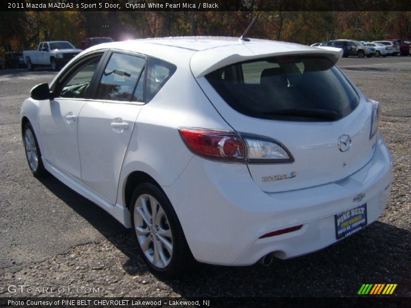 Crystal White Pearl Mica / Black 2011 Mazda MAZDA3 s Sport 5 Door
