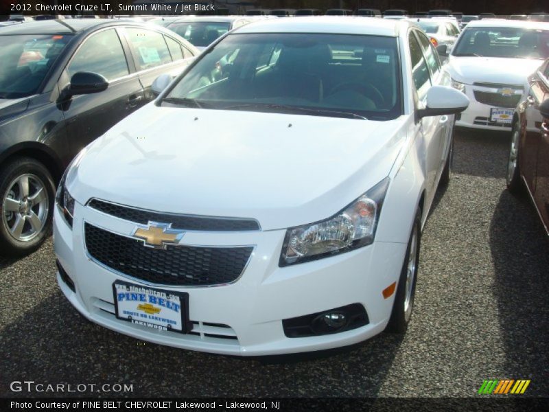 Summit White / Jet Black 2012 Chevrolet Cruze LT