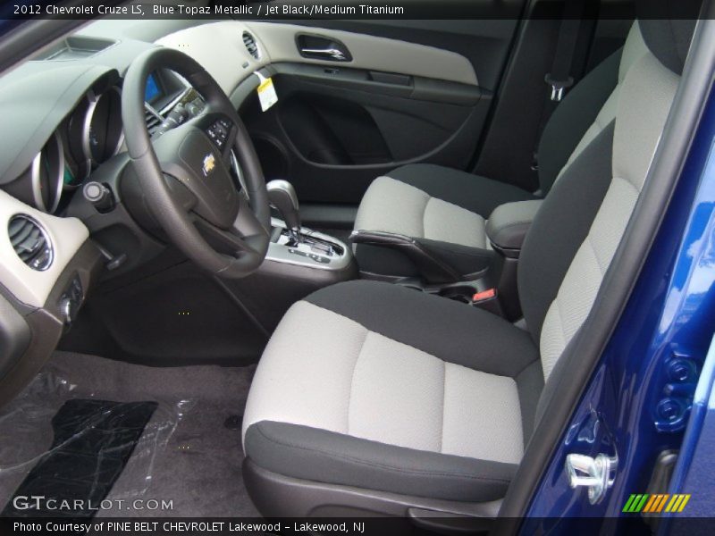 Blue Topaz Metallic / Jet Black/Medium Titanium 2012 Chevrolet Cruze LS