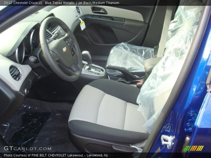 Blue Topaz Metallic / Jet Black/Medium Titanium 2012 Chevrolet Cruze LS