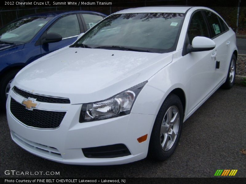 Summit White / Medium Titanium 2012 Chevrolet Cruze LT