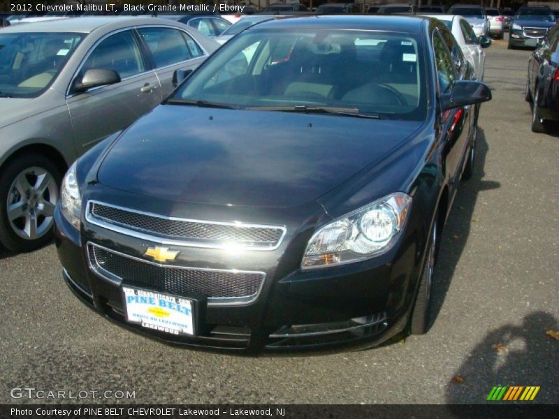 Black Granite Metallic / Ebony 2012 Chevrolet Malibu LT
