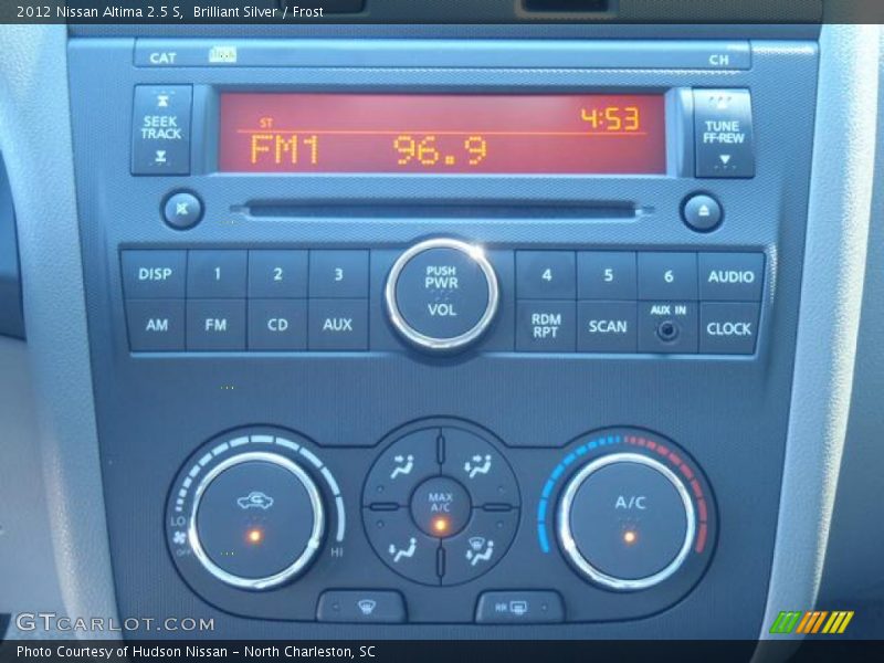 Controls of 2012 Altima 2.5 S
