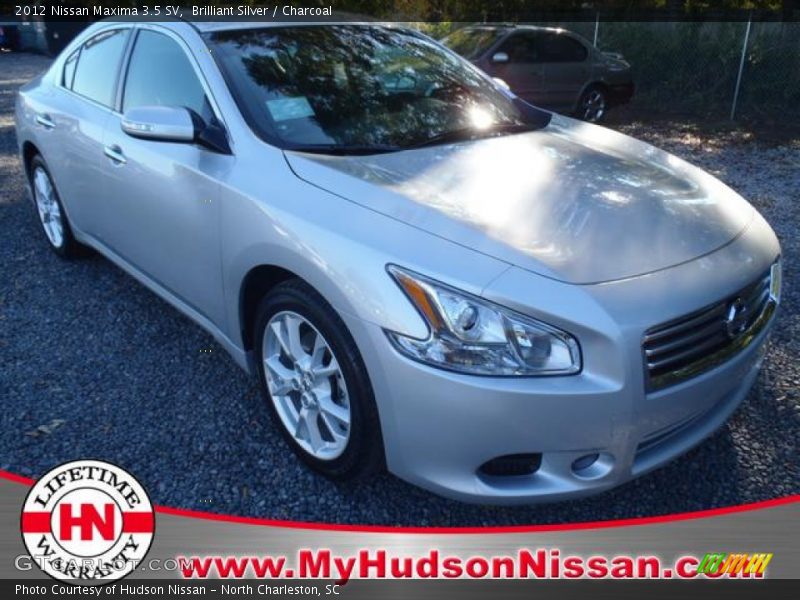 Brilliant Silver / Charcoal 2012 Nissan Maxima 3.5 SV