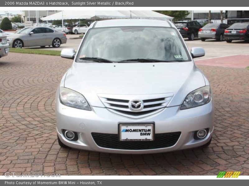 Sunlight Silver Metallic / Black/Red 2006 Mazda MAZDA3 s Hatchback