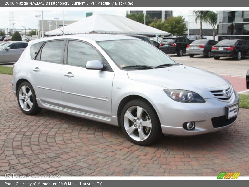 Sunlight Silver Metallic / Black/Red 2006 Mazda MAZDA3 s Hatchback
