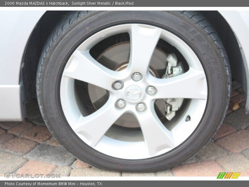 Sunlight Silver Metallic / Black/Red 2006 Mazda MAZDA3 s Hatchback