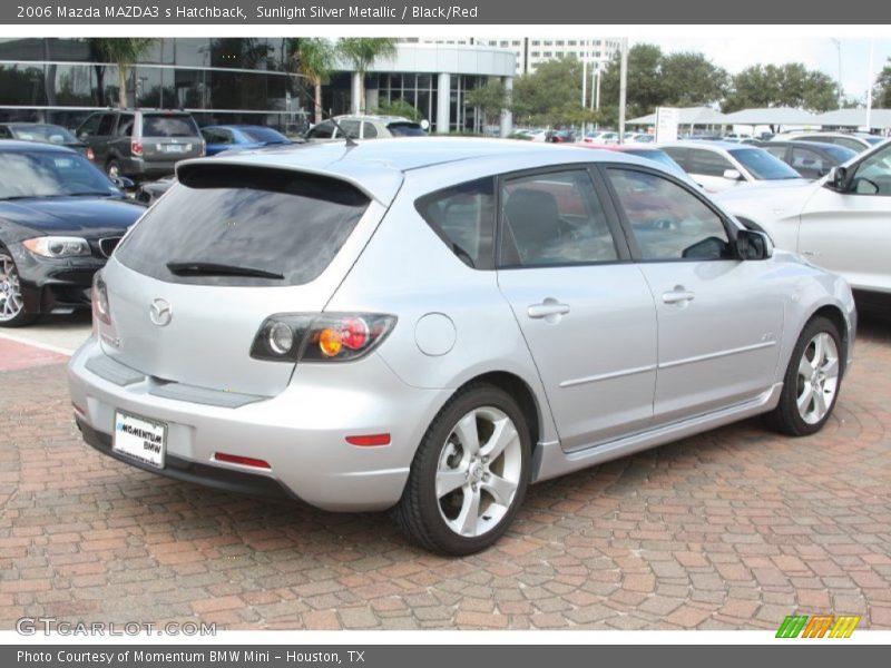 Sunlight Silver Metallic / Black/Red 2006 Mazda MAZDA3 s Hatchback