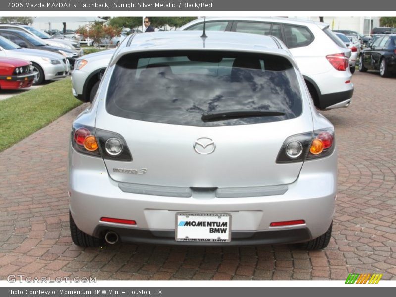 Sunlight Silver Metallic / Black/Red 2006 Mazda MAZDA3 s Hatchback