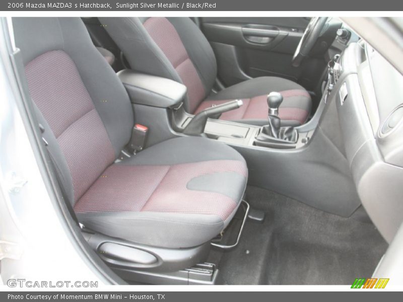 Sunlight Silver Metallic / Black/Red 2006 Mazda MAZDA3 s Hatchback