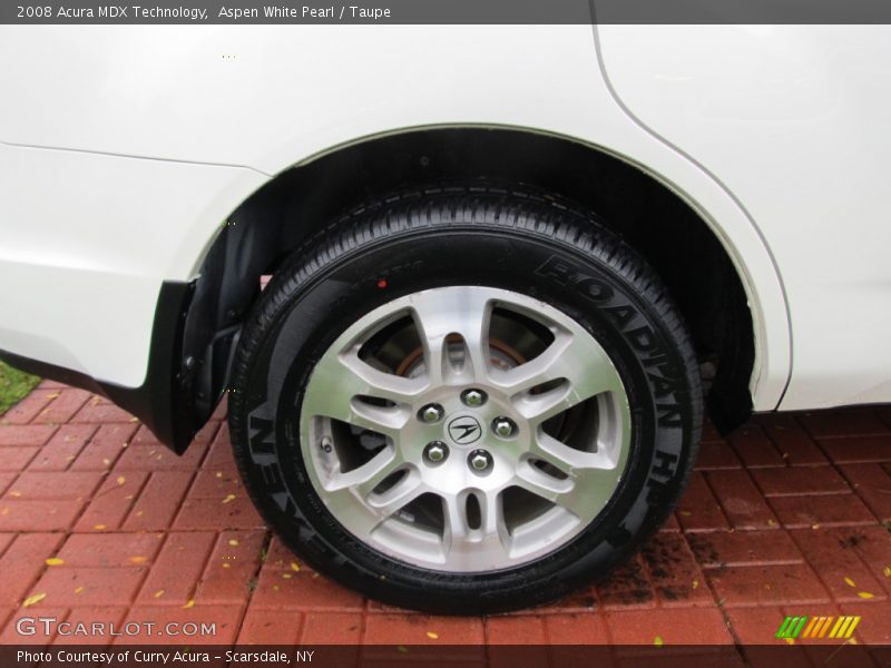 Aspen White Pearl / Taupe 2008 Acura MDX Technology