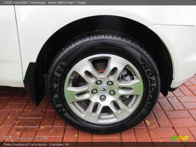 Aspen White Pearl / Taupe 2008 Acura MDX Technology