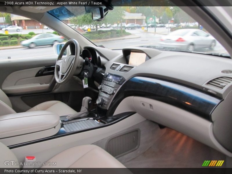 Aspen White Pearl / Taupe 2008 Acura MDX Technology