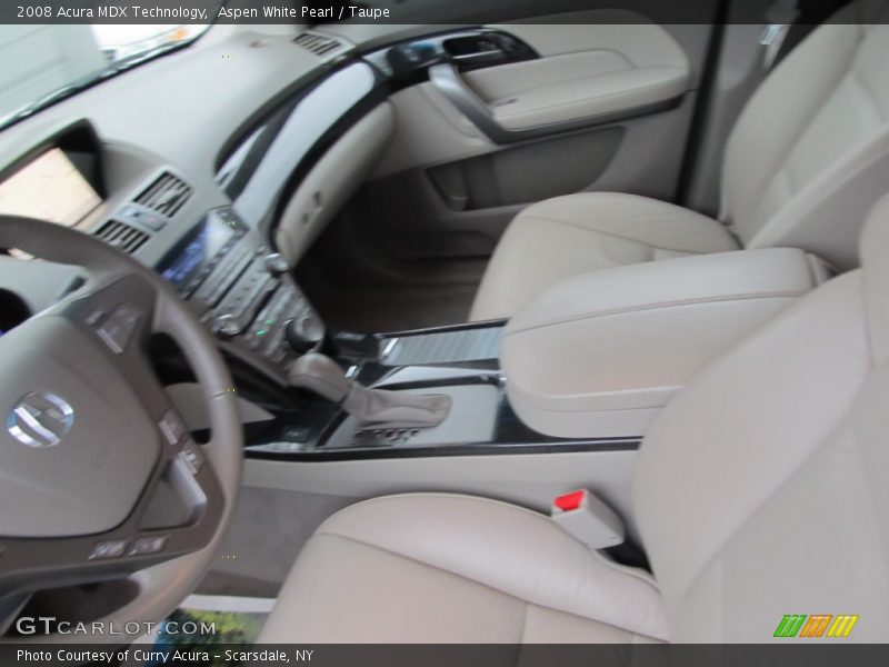 Aspen White Pearl / Taupe 2008 Acura MDX Technology