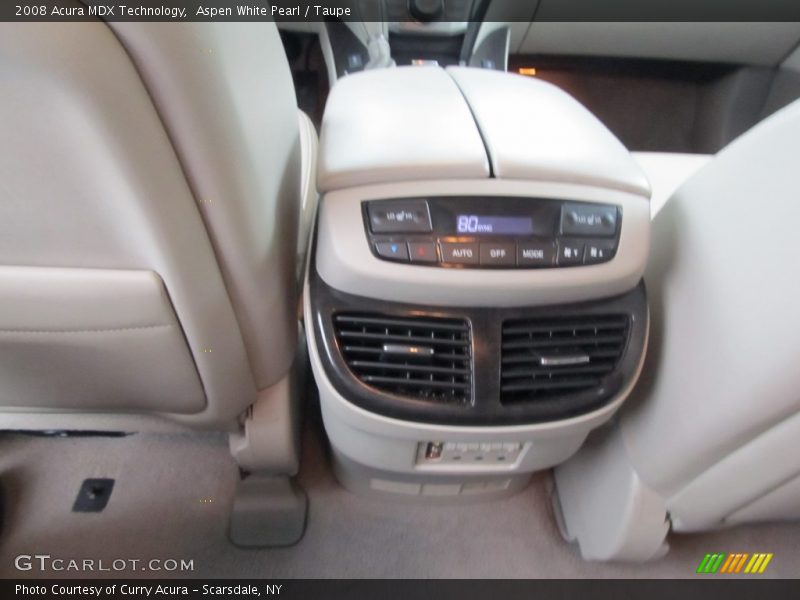 Aspen White Pearl / Taupe 2008 Acura MDX Technology