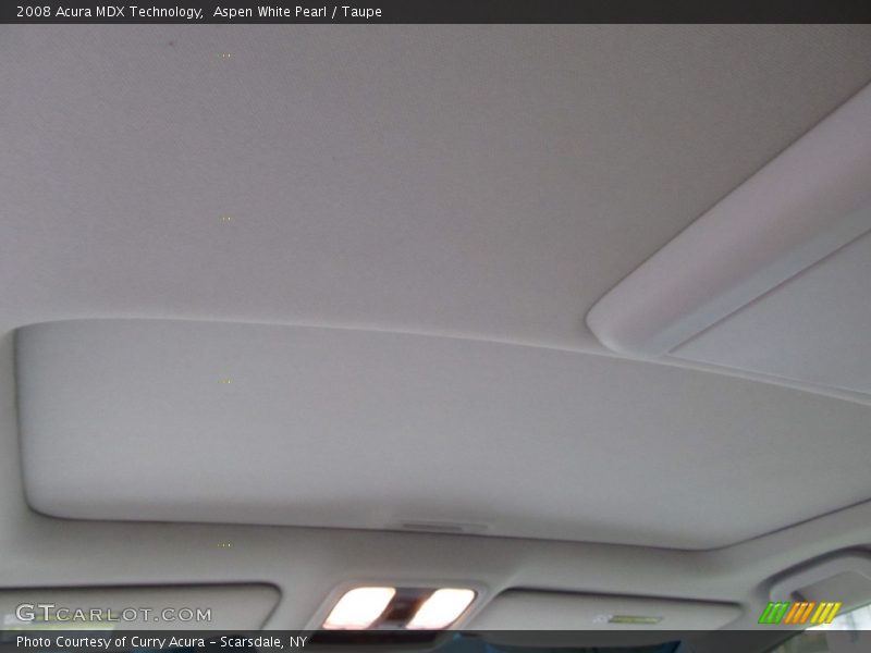 Aspen White Pearl / Taupe 2008 Acura MDX Technology