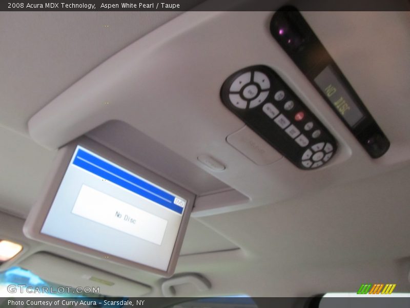 Aspen White Pearl / Taupe 2008 Acura MDX Technology