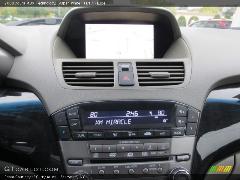 Aspen White Pearl / Taupe 2008 Acura MDX Technology