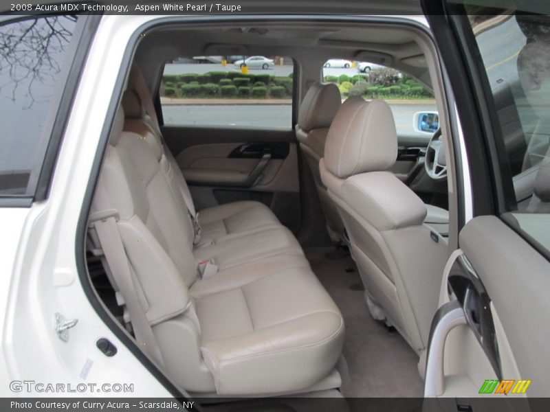 Aspen White Pearl / Taupe 2008 Acura MDX Technology