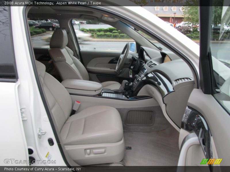 Aspen White Pearl / Taupe 2008 Acura MDX Technology