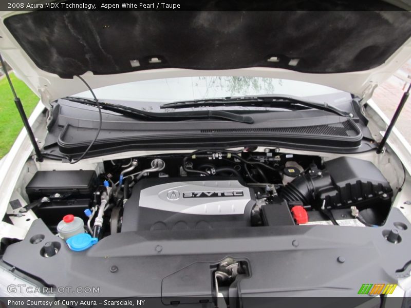 Aspen White Pearl / Taupe 2008 Acura MDX Technology