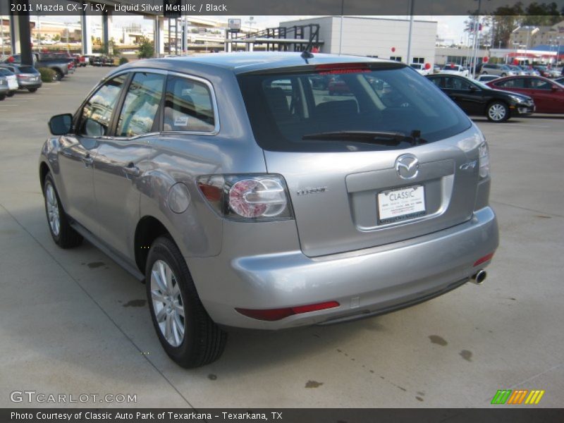 Liquid Silver Metallic / Black 2011 Mazda CX-7 i SV