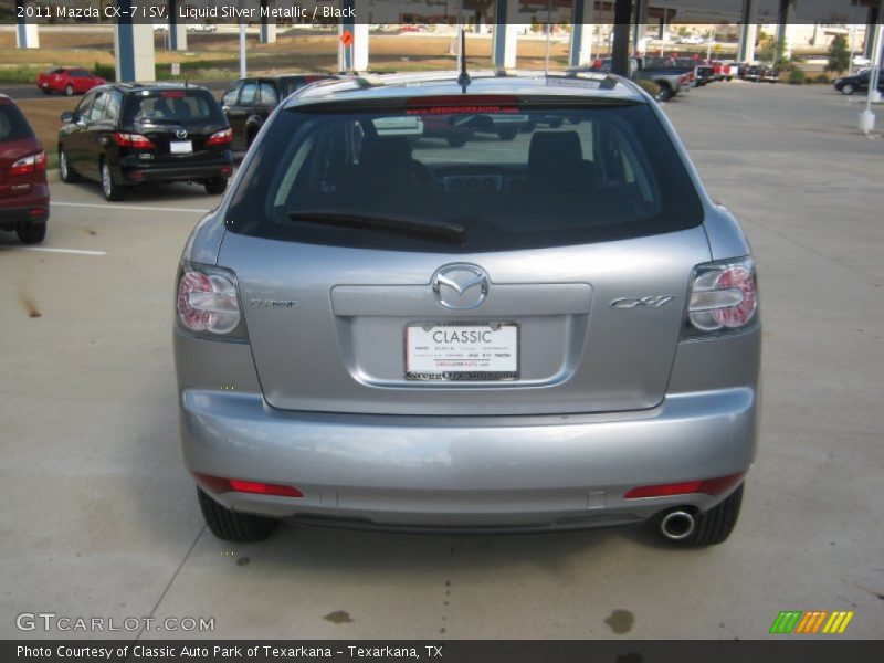 Liquid Silver Metallic / Black 2011 Mazda CX-7 i SV