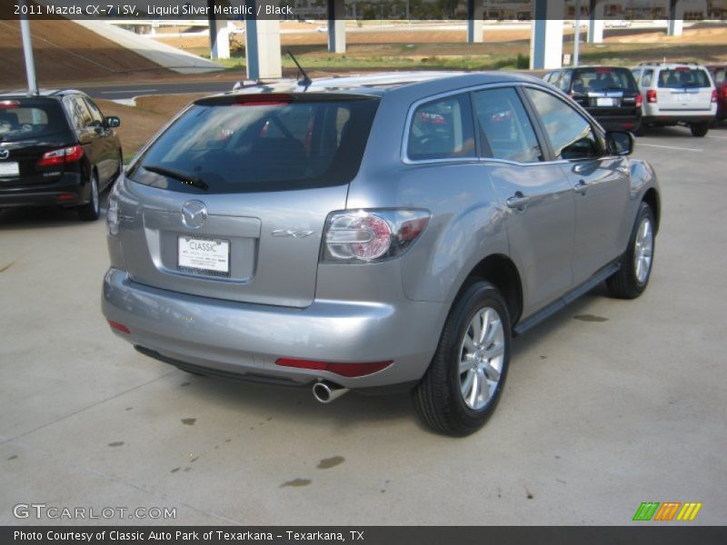 Liquid Silver Metallic / Black 2011 Mazda CX-7 i SV