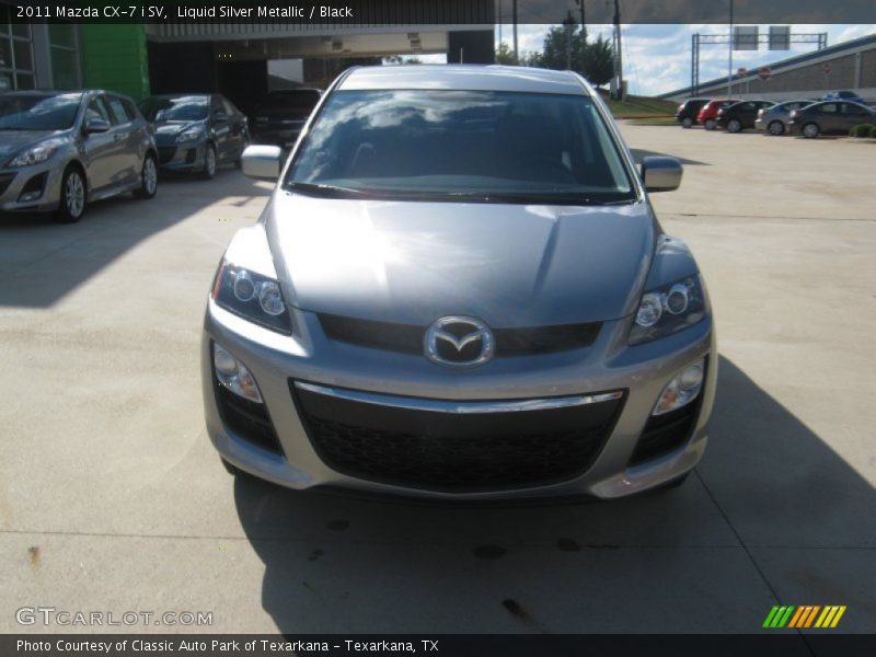 Liquid Silver Metallic / Black 2011 Mazda CX-7 i SV