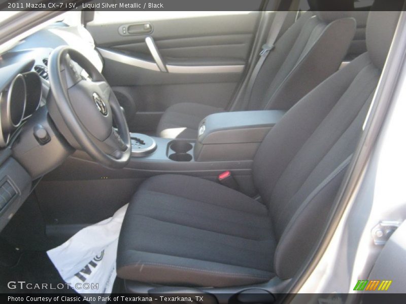 Liquid Silver Metallic / Black 2011 Mazda CX-7 i SV