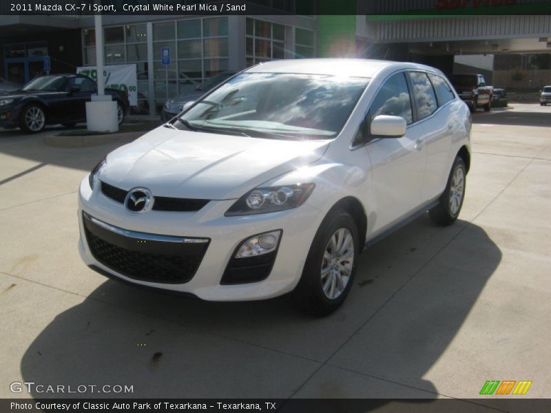 Crystal White Pearl Mica / Sand 2011 Mazda CX-7 i Sport