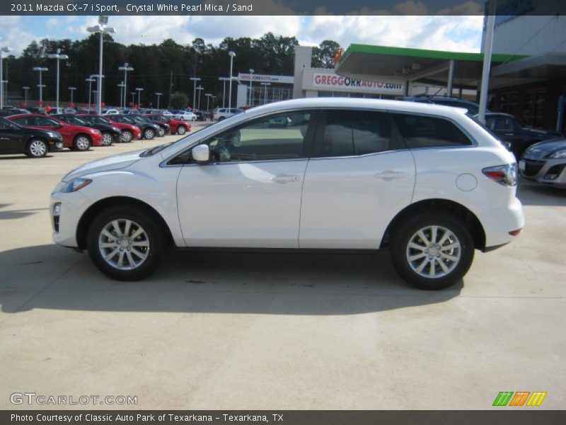 Crystal White Pearl Mica / Sand 2011 Mazda CX-7 i Sport