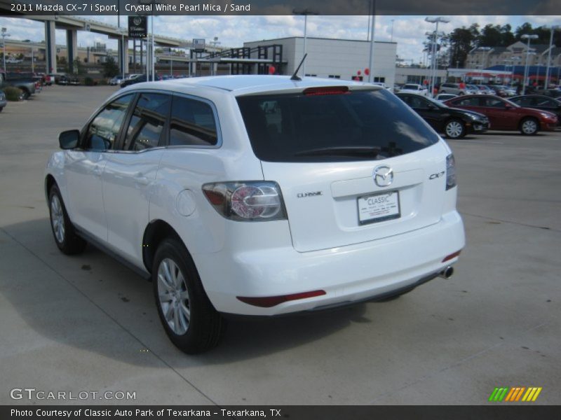 Crystal White Pearl Mica / Sand 2011 Mazda CX-7 i Sport