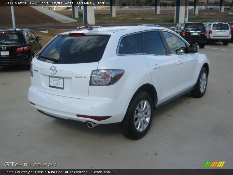 Crystal White Pearl Mica / Sand 2011 Mazda CX-7 i Sport