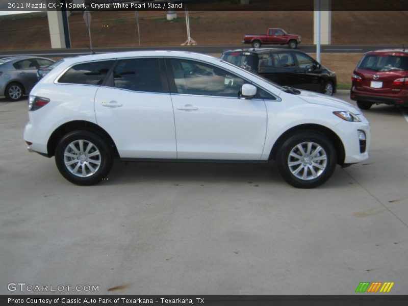 Crystal White Pearl Mica / Sand 2011 Mazda CX-7 i Sport