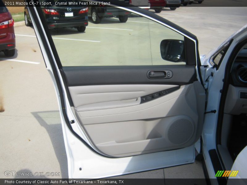 Crystal White Pearl Mica / Sand 2011 Mazda CX-7 i Sport
