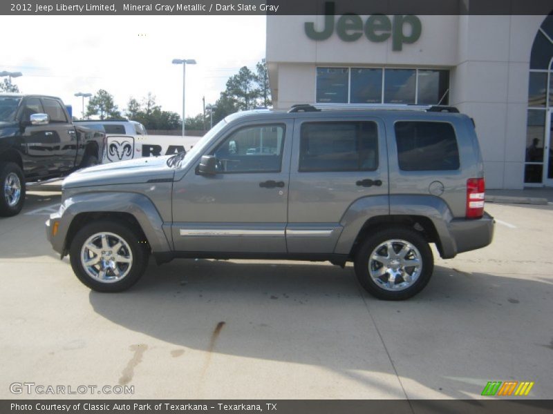 Mineral Gray Metallic / Dark Slate Gray 2012 Jeep Liberty Limited