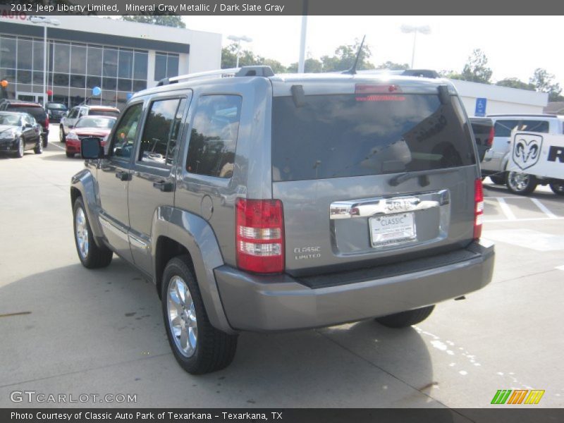Mineral Gray Metallic / Dark Slate Gray 2012 Jeep Liberty Limited