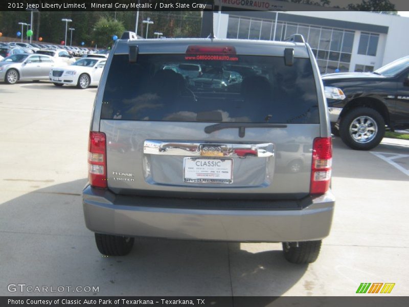 Mineral Gray Metallic / Dark Slate Gray 2012 Jeep Liberty Limited