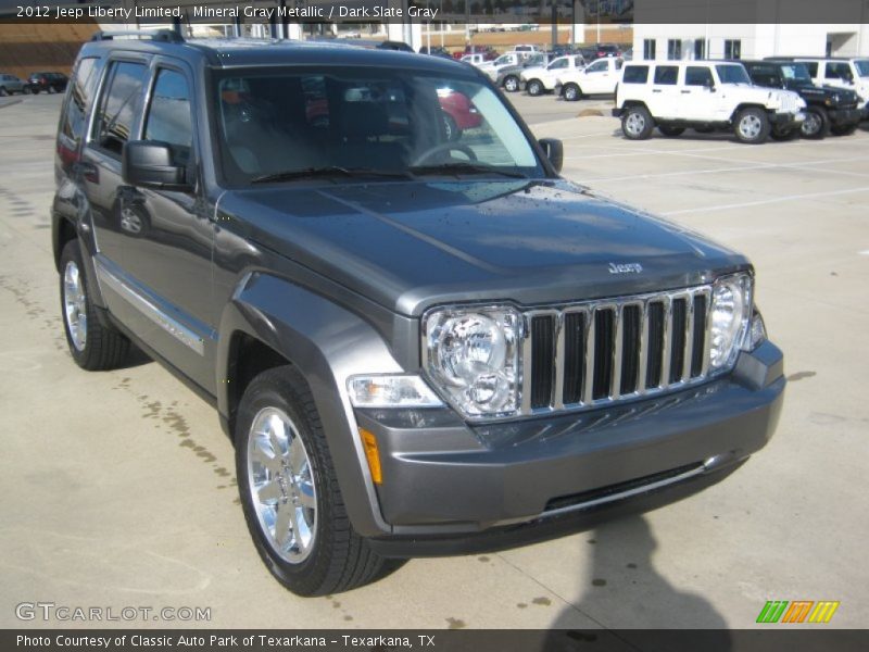 Mineral Gray Metallic / Dark Slate Gray 2012 Jeep Liberty Limited