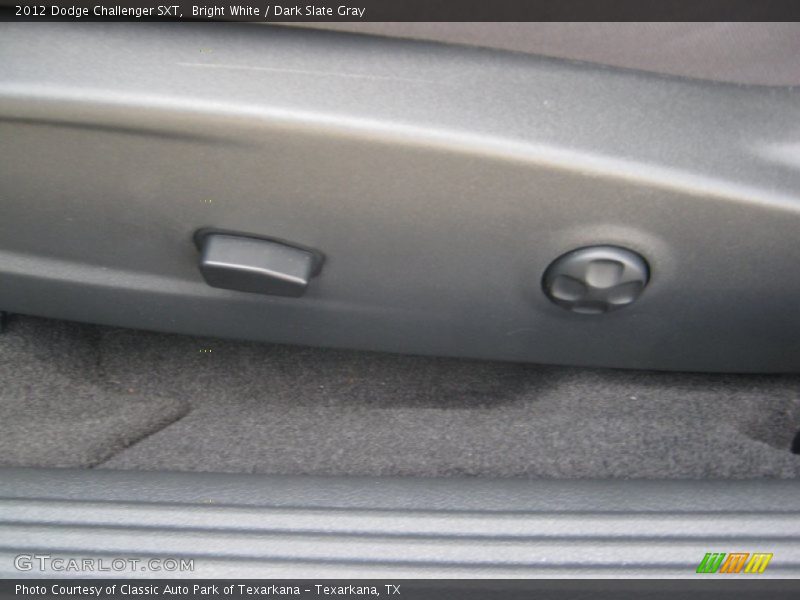 Bright White / Dark Slate Gray 2012 Dodge Challenger SXT