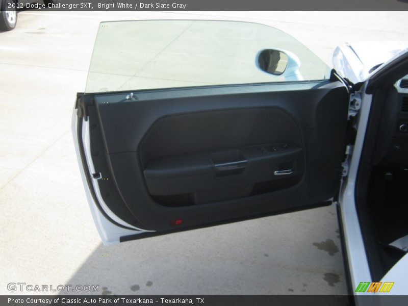 Bright White / Dark Slate Gray 2012 Dodge Challenger SXT