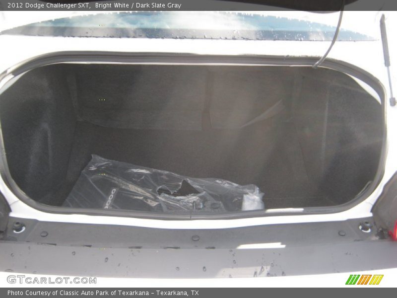 Bright White / Dark Slate Gray 2012 Dodge Challenger SXT