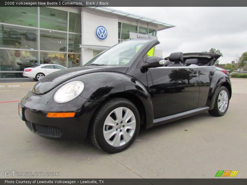 Black / Black 2008 Volkswagen New Beetle S Convertible