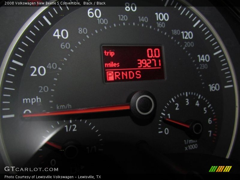 Black / Black 2008 Volkswagen New Beetle S Convertible