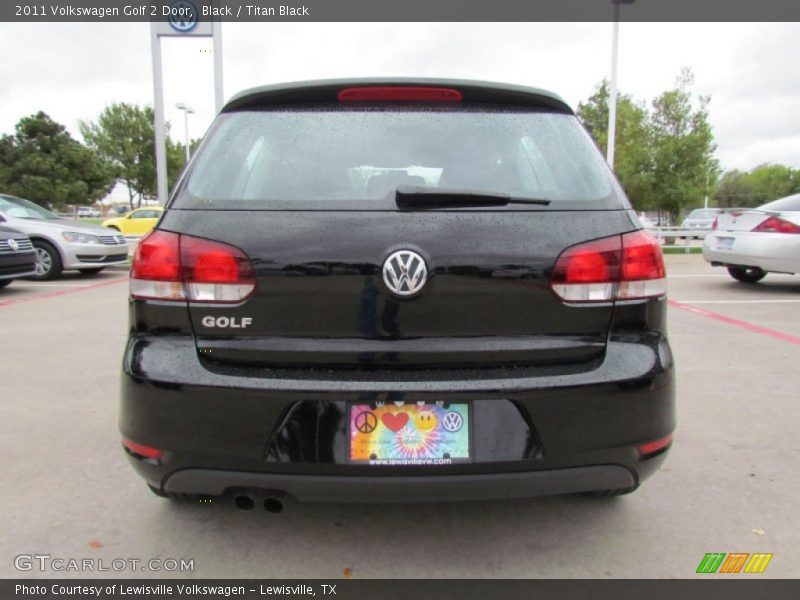 Black / Titan Black 2011 Volkswagen Golf 2 Door