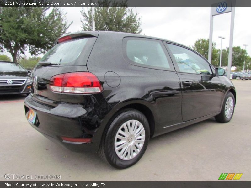 Black / Titan Black 2011 Volkswagen Golf 2 Door